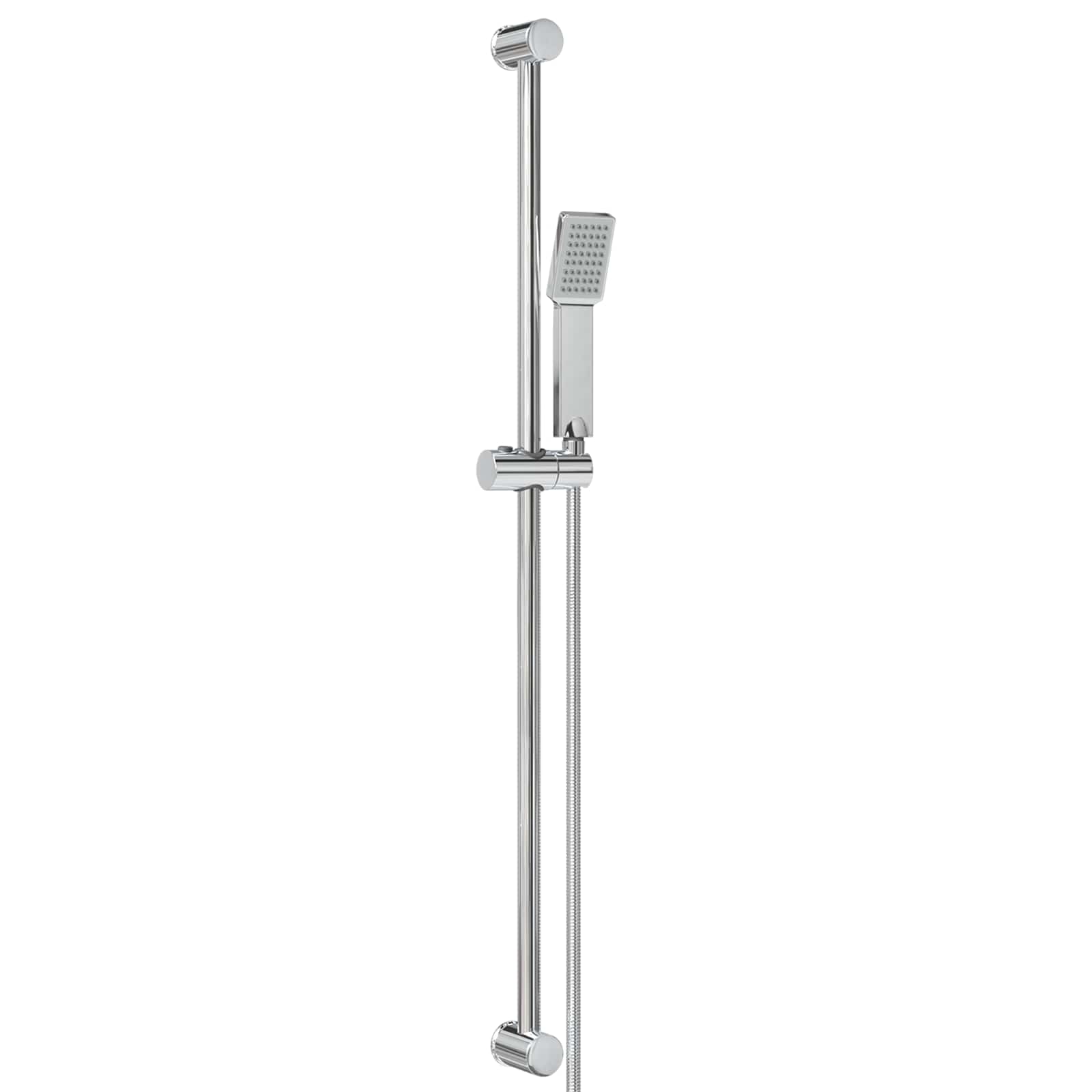 Duschsystem-Set Chrom 70 cm Edelstahl