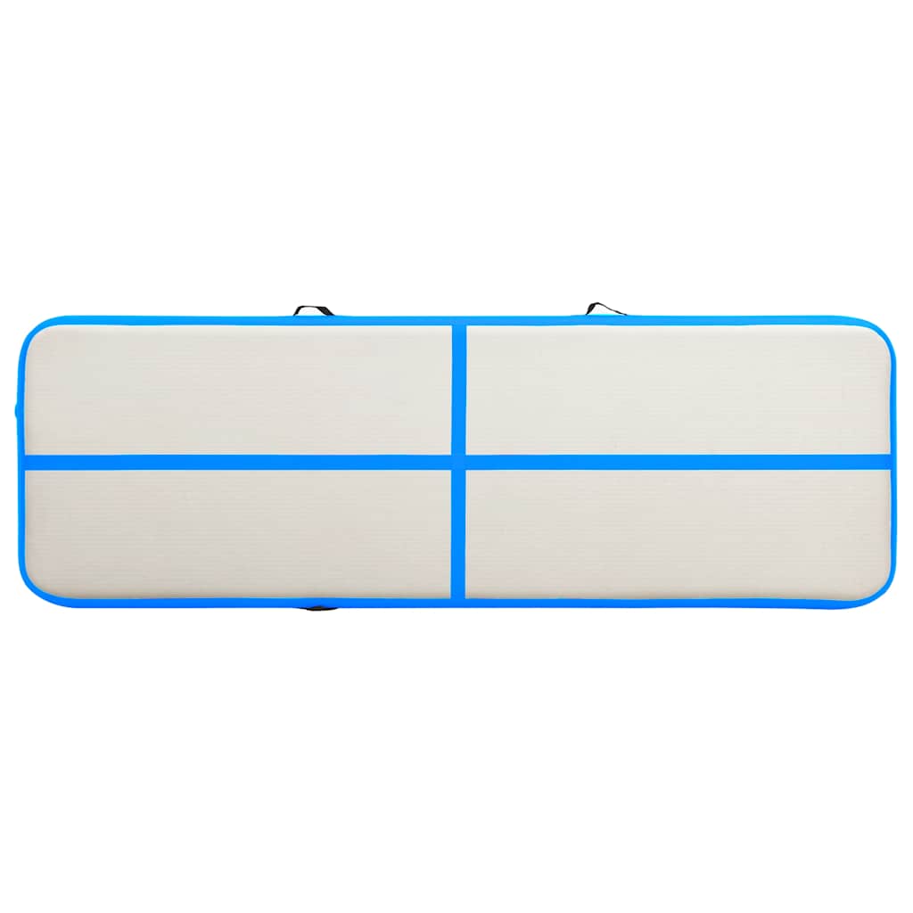 Aufblasbare Gymnastikmatte mit Pumpe 300×100×10 cm PVC Rosa