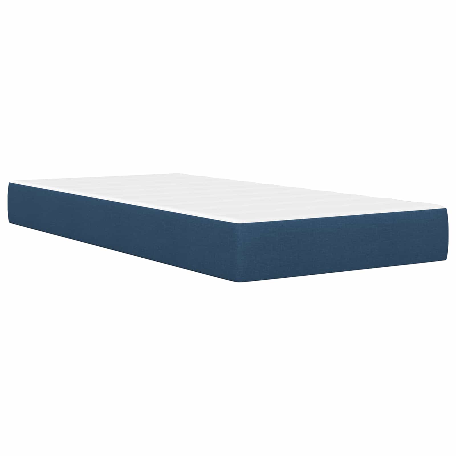 Bettgestell mit Matratze Hellgrau 80x 200 cm Polyester