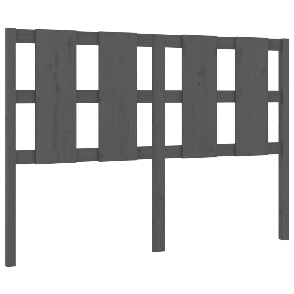 Kopfteil Grau 80,5x4x100 cm Massivholz Kiefer