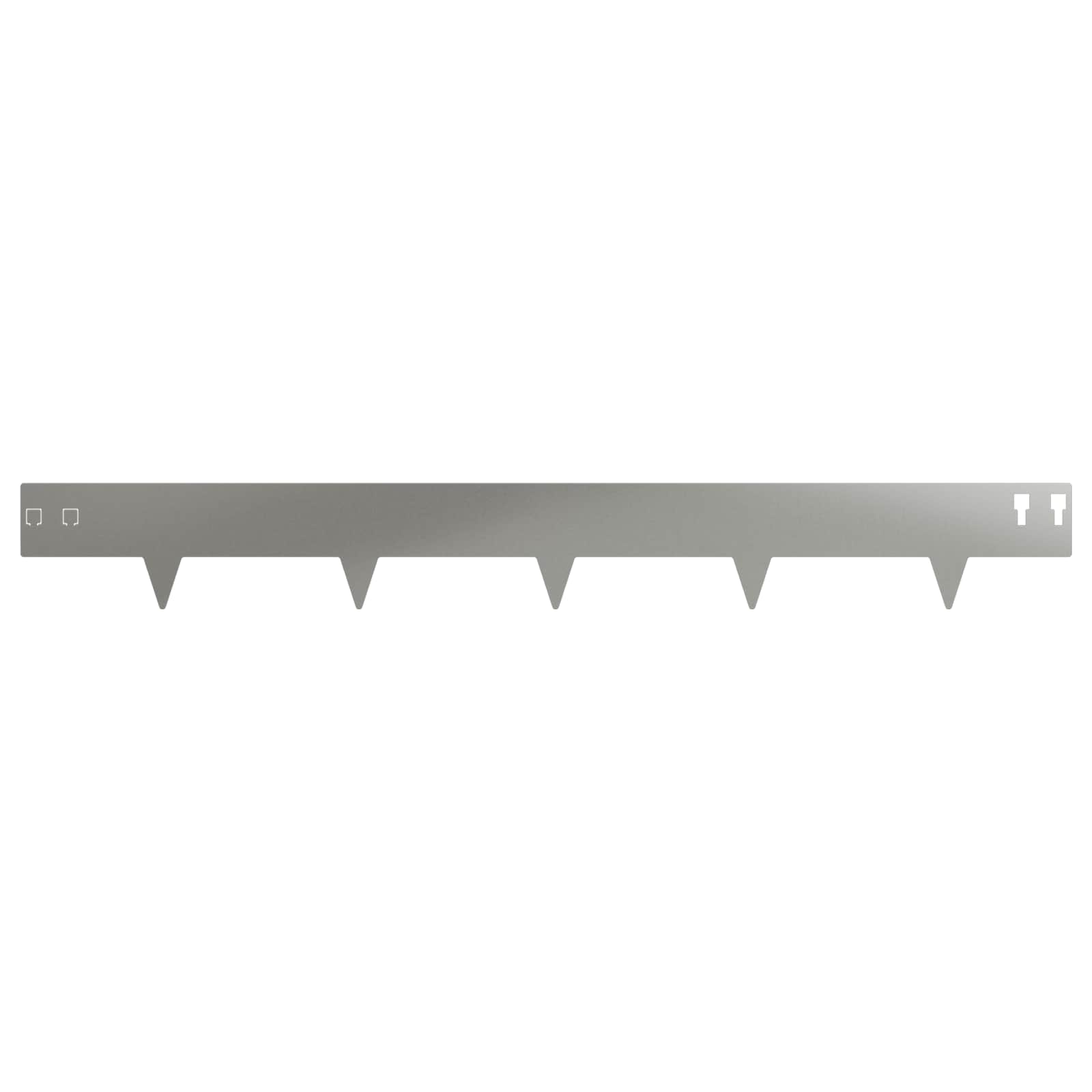 Raseneinfassung 10 pcs 100 x 12 cm Stahl Schwarz