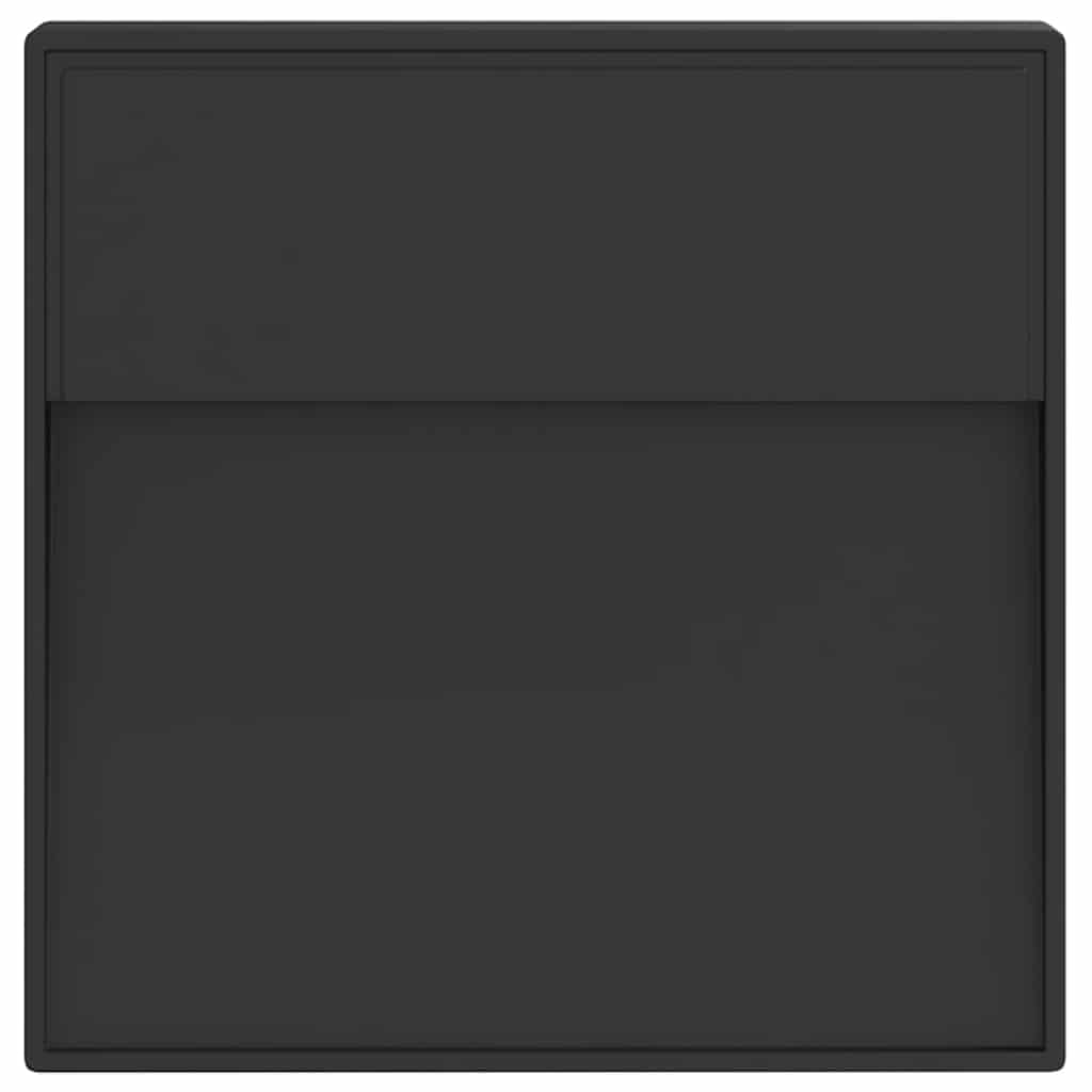 LED-Außenwandleuchte Schwarz Aluminiumdruckguss
