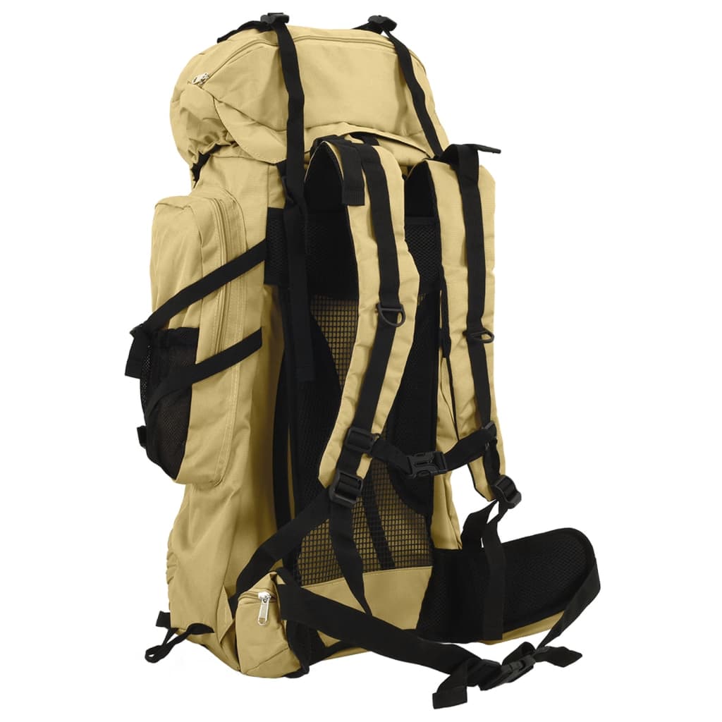 Wanderrucksack Schwarz 60 L Oxford-Gewebe