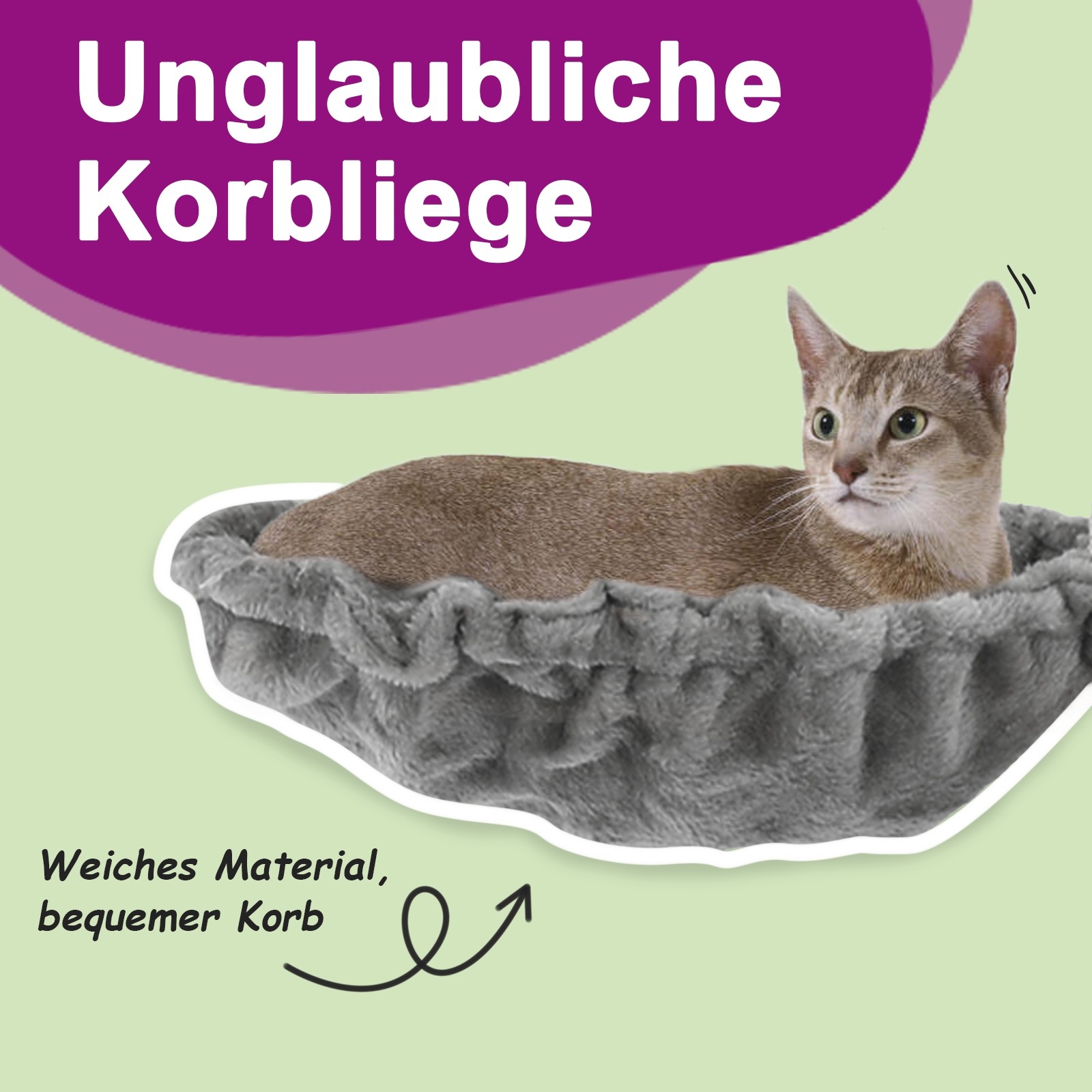 Kratzbaum mit Sisal-Kratzsäulen Creme 70 cm