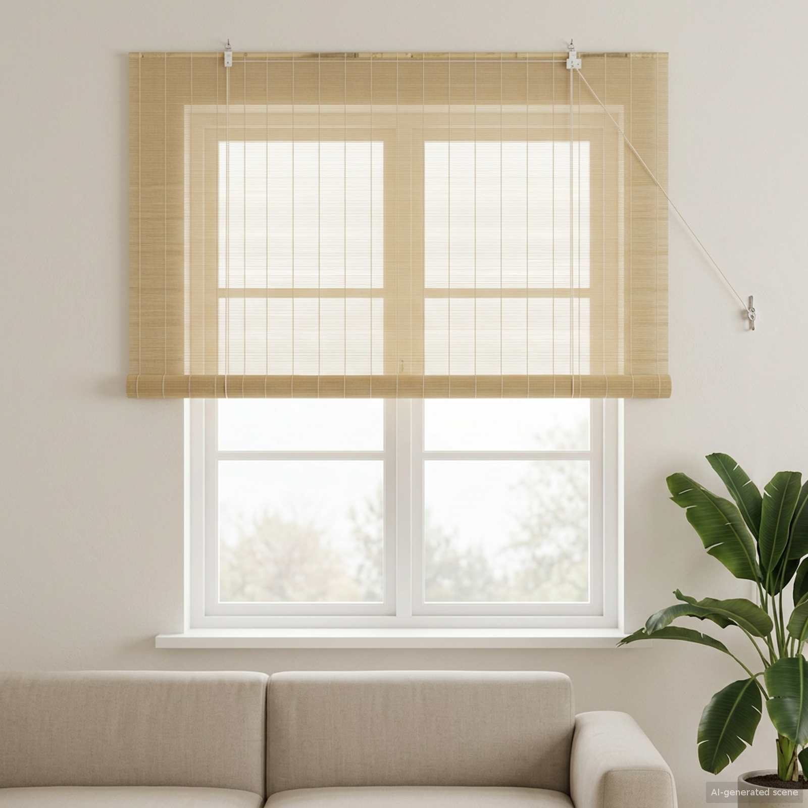 Bambusrollo Natur 80x160 cm