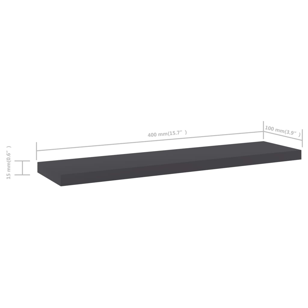 Bücherregal-Bretter 4 Stk. Weiß 40x10x1,5 cm Holzwerkstoff