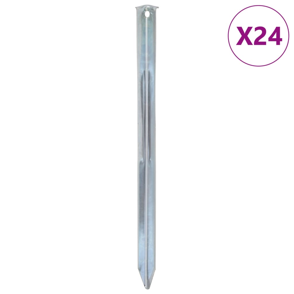Zeltheringe 24 Stk. 17 cm Ø20 mm Verzinkter Stahl