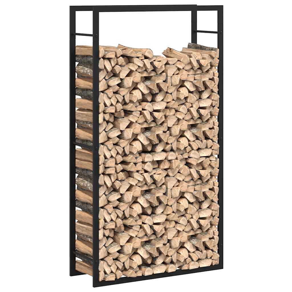 Brennholzregal 50x28x94 cm Edelstahl
