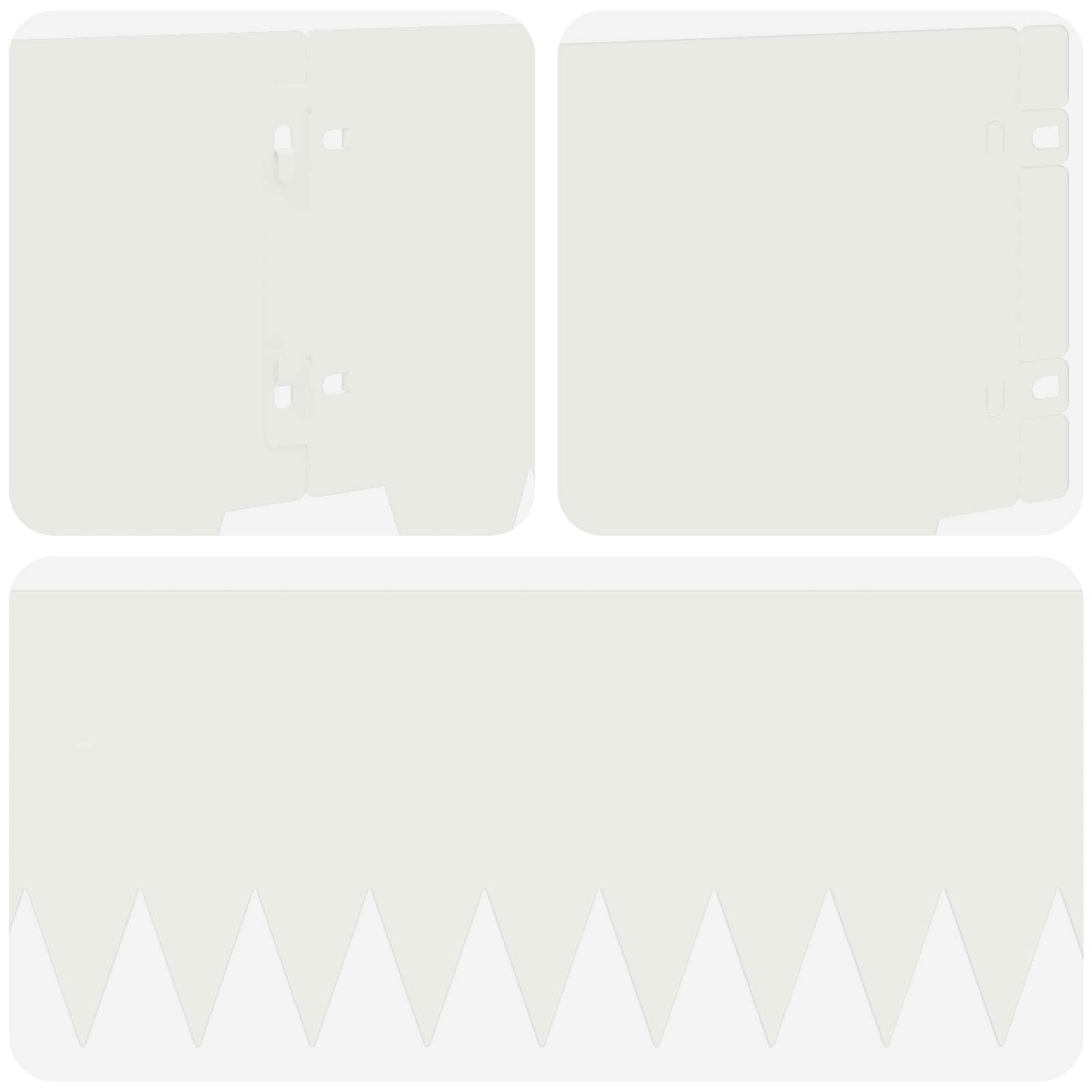 Raseneinfassung 10 pcs Länge Höhe 103 x 15 cm Stahl Schwarz