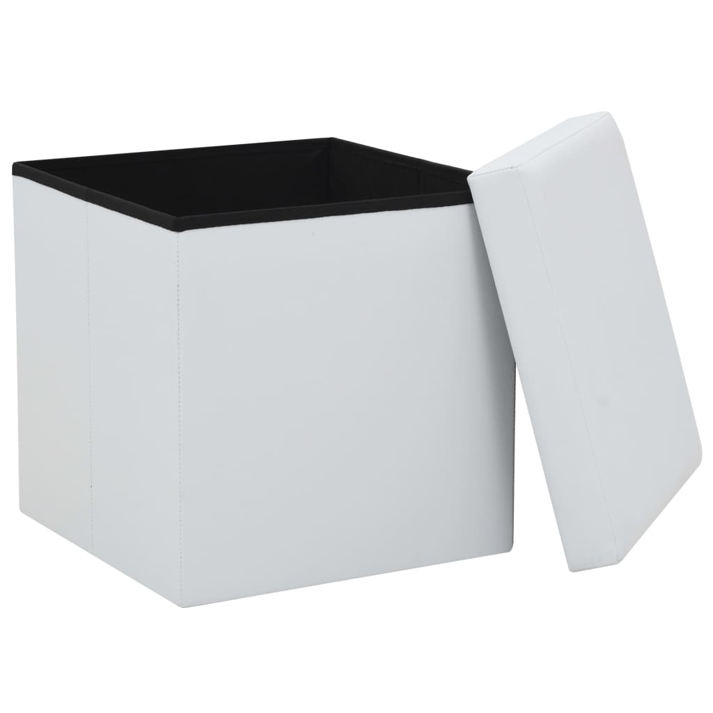 Hocker mit Stauraum Braun PVC