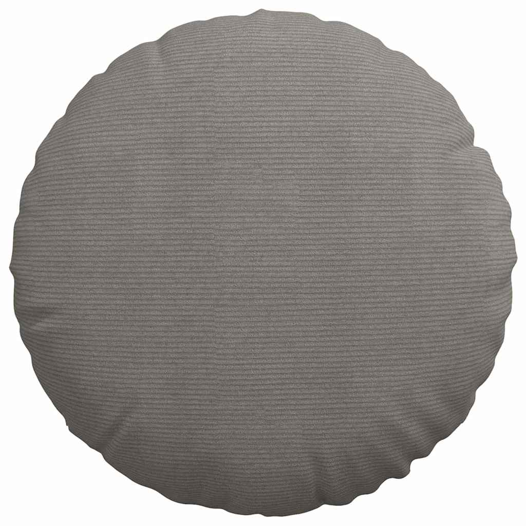 Sitzkissen 2 pcs Hellgrau Ø30 x 13 cm Cordstoff