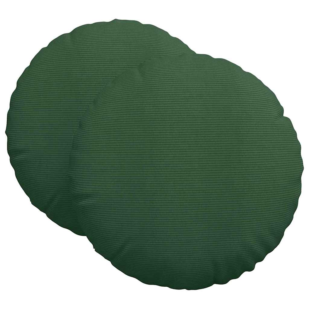 Sitzkissen 2 pcs Hellgrau Ø30 x 13 cm Cordstoff