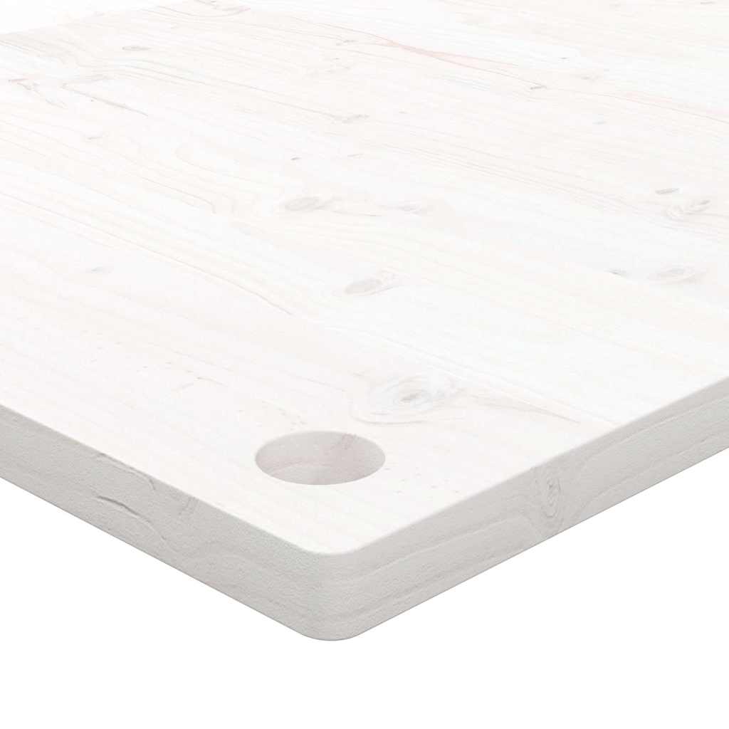 Schreibtischplatte 80x40x2,5 cm Massivholz Kiefer