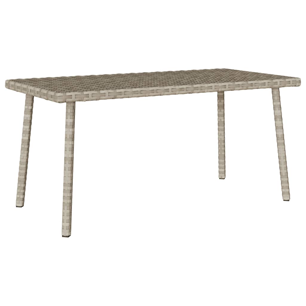 Garten-Couchtisch Rechteckig Schwarz 40x40x37 cm Poly Rattan