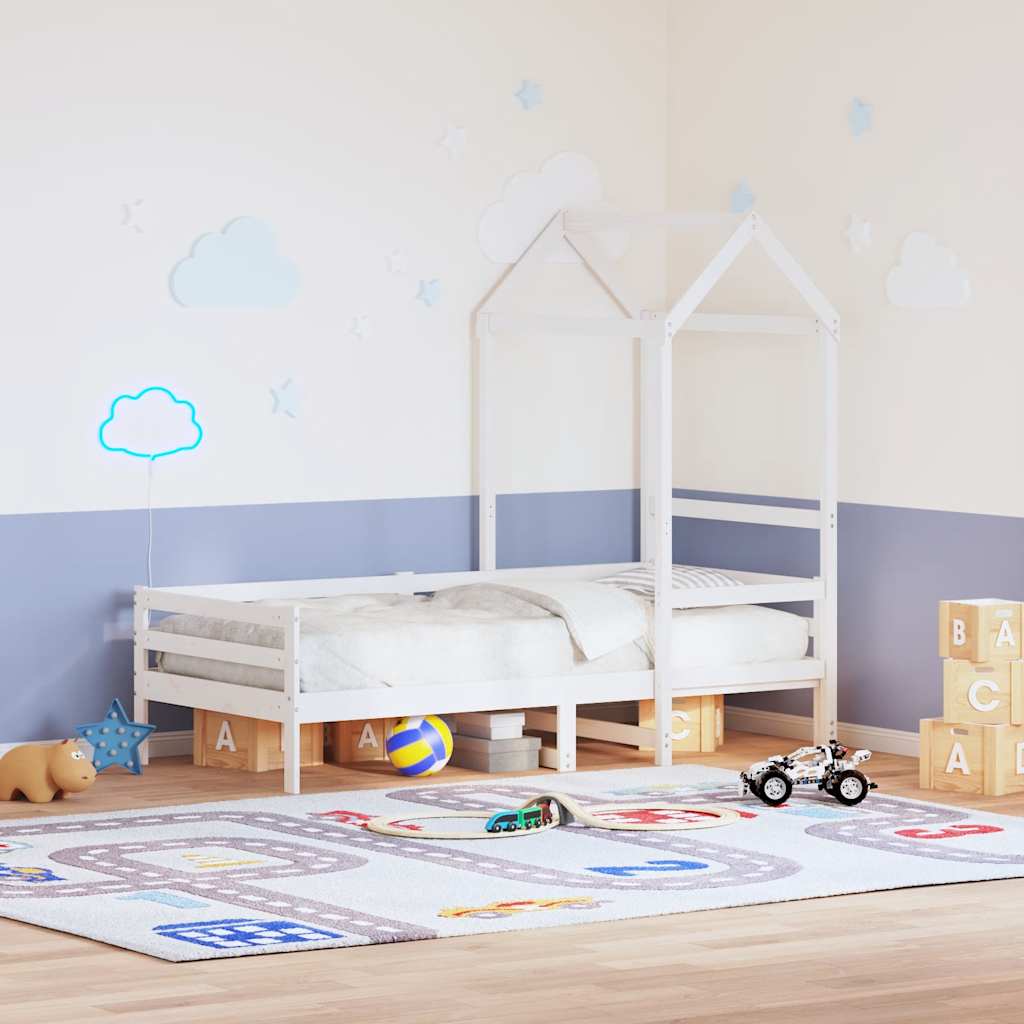Dach für Kinderbett 118x70x176,5 cm Massivholz Kiefer
