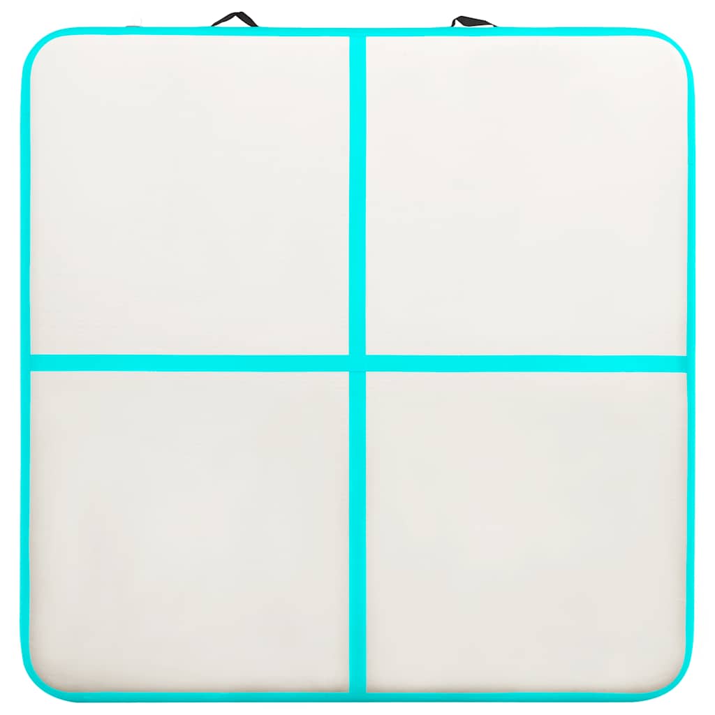 Aufblasbare Gymnastikmatte mit Pumpe 300×100×10 cm PVC Rosa