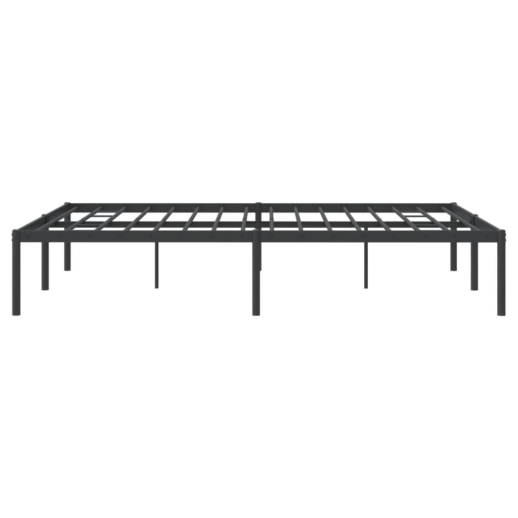 Bettgestell Metall Schwarz 75x190 cm