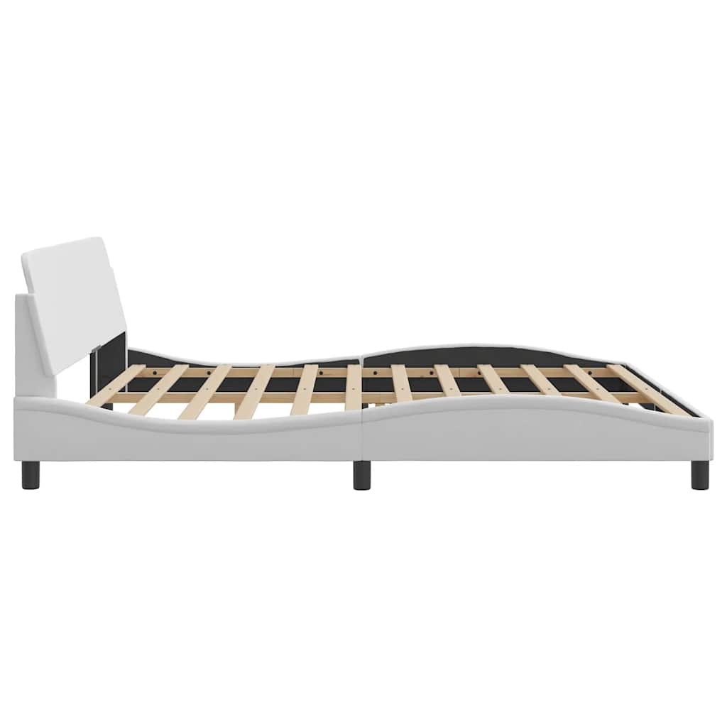 Bettgestell "Dover" Schwarz 80x200 cm Kunstleder
