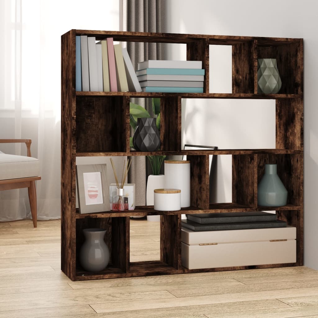 Bücherregal/Raumteiler Weiß 105x24x102 cm
