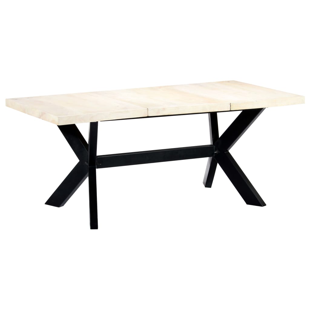 Esstisch Massivholz Mango und Stahlgestell 180 cm