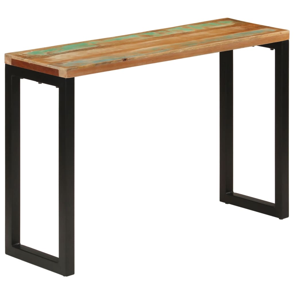 Konsolentisch 120x35x76 cm Stahl und Massivholz Mango
