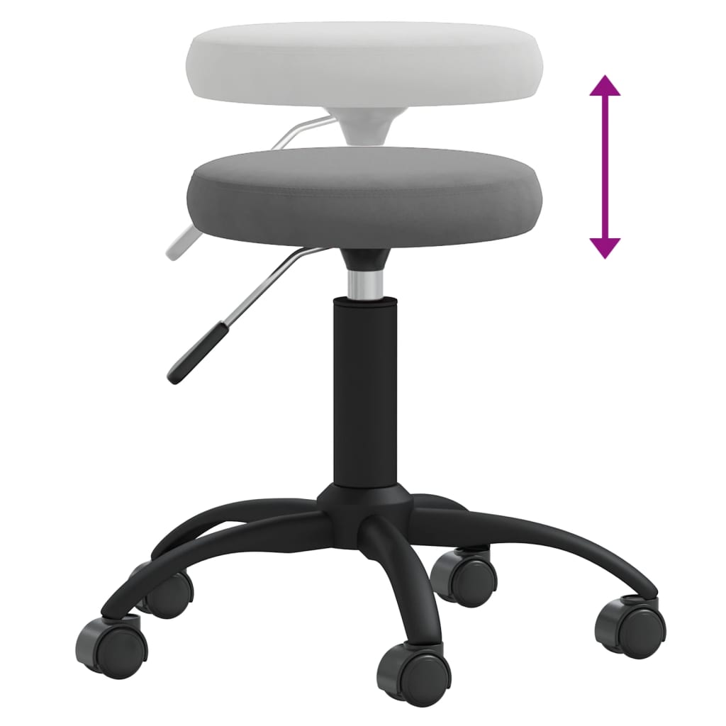Massagehocker Samt Senfgelb