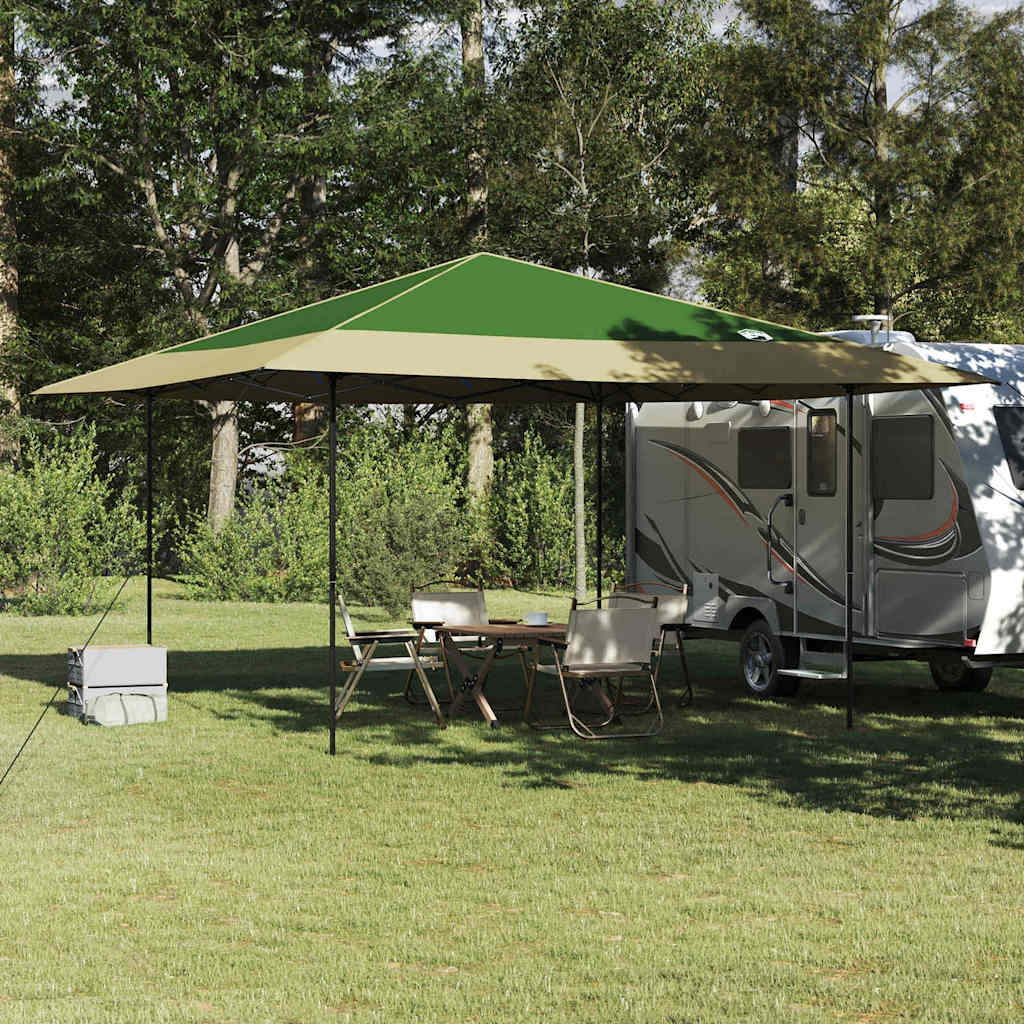 Pavillon-Zelt Blau 395 x 395 x 251 cm Stoff