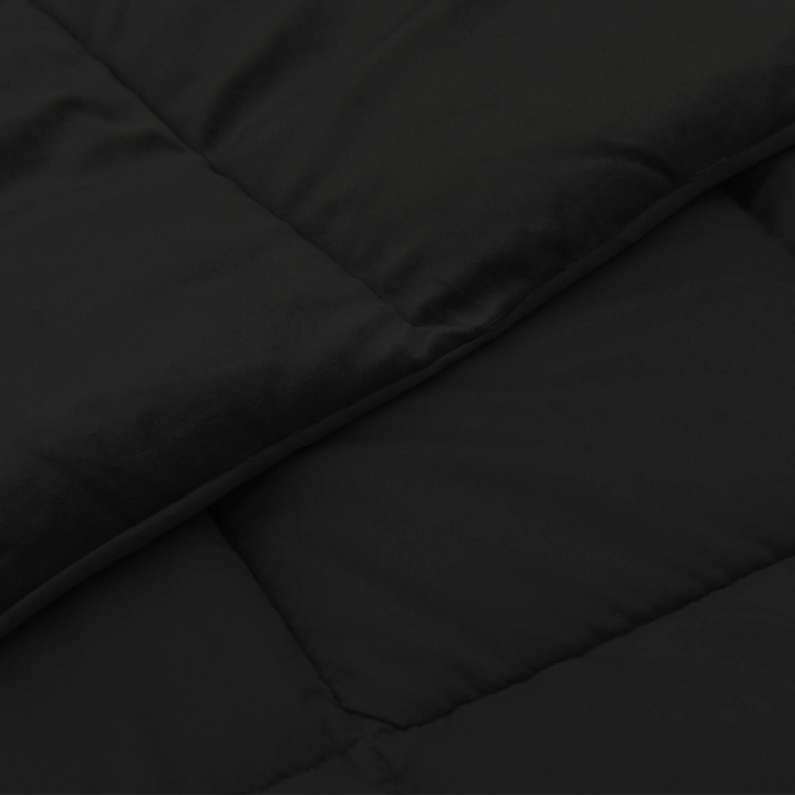 Winterbettdecke Gepolstert Anthrazit 240 x 260 cm Mikrofaser