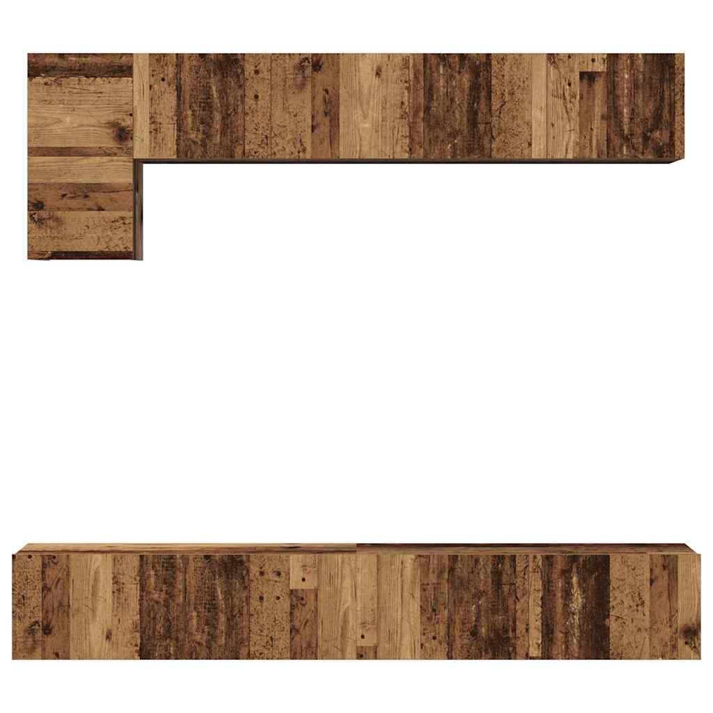 5-tlg. TV-Schrank-Set Weiß Holzwerkstoff