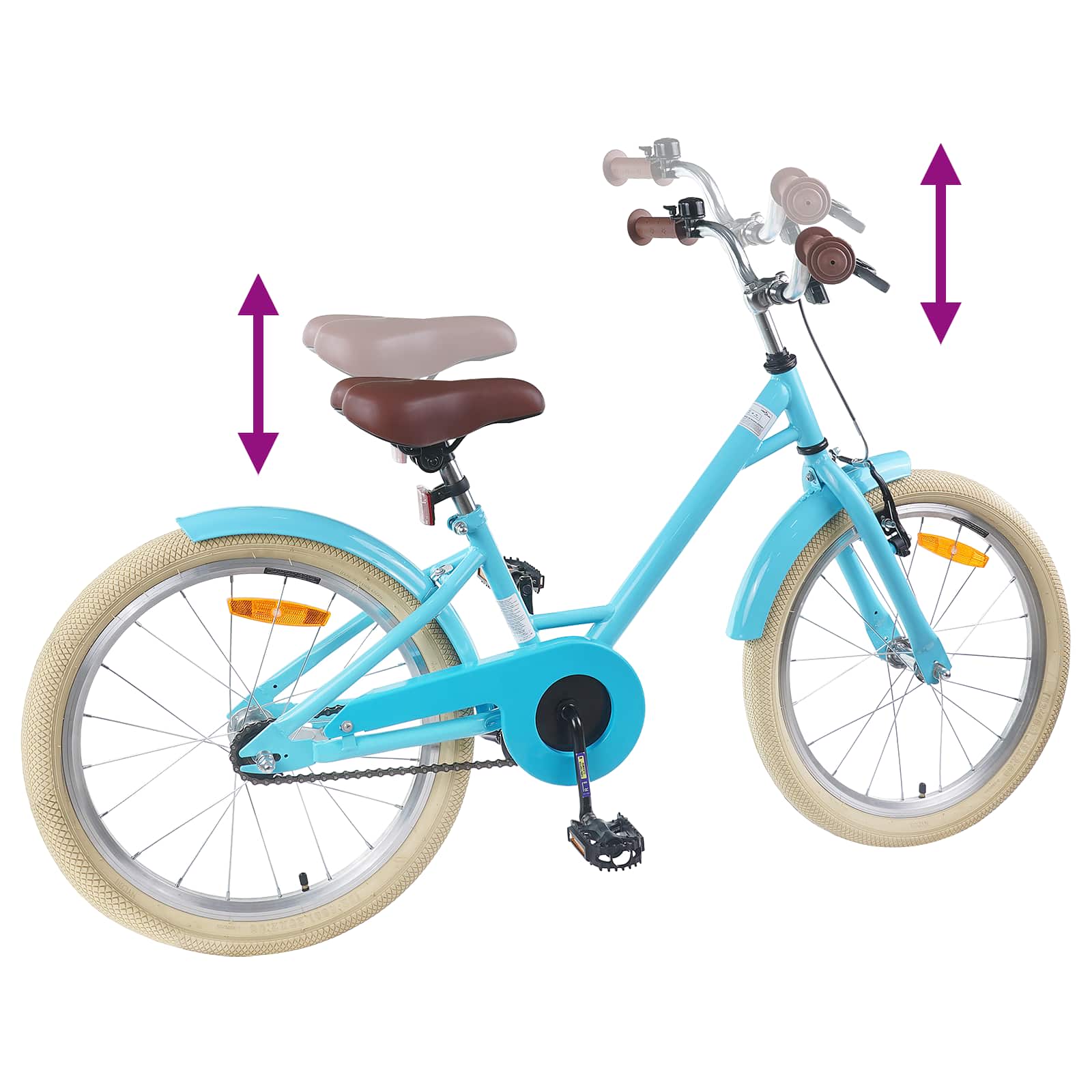 Kinderfahrrad 12 Zoll für 2-4 Jahre alt Hellrosa