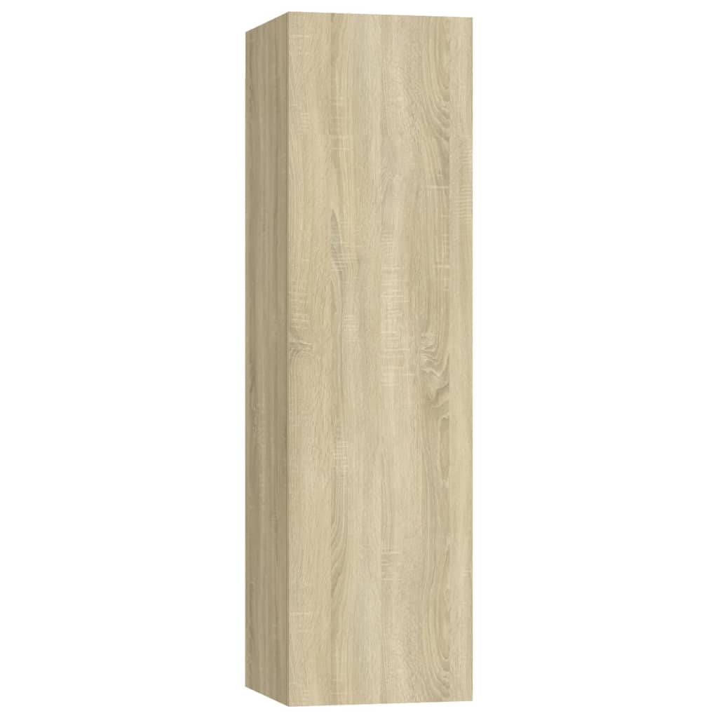 4-tlg. TV-Schrank-Set Weiß Holzwerkstoff
