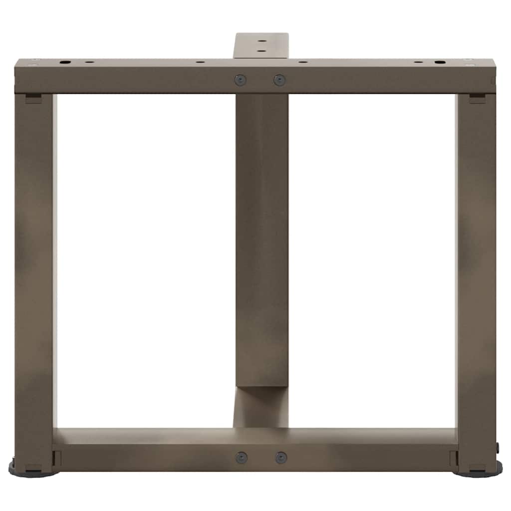 Couchtischbeine T-Form 2 Stk. Schwarz 30x25x(30-31) cm Stahl