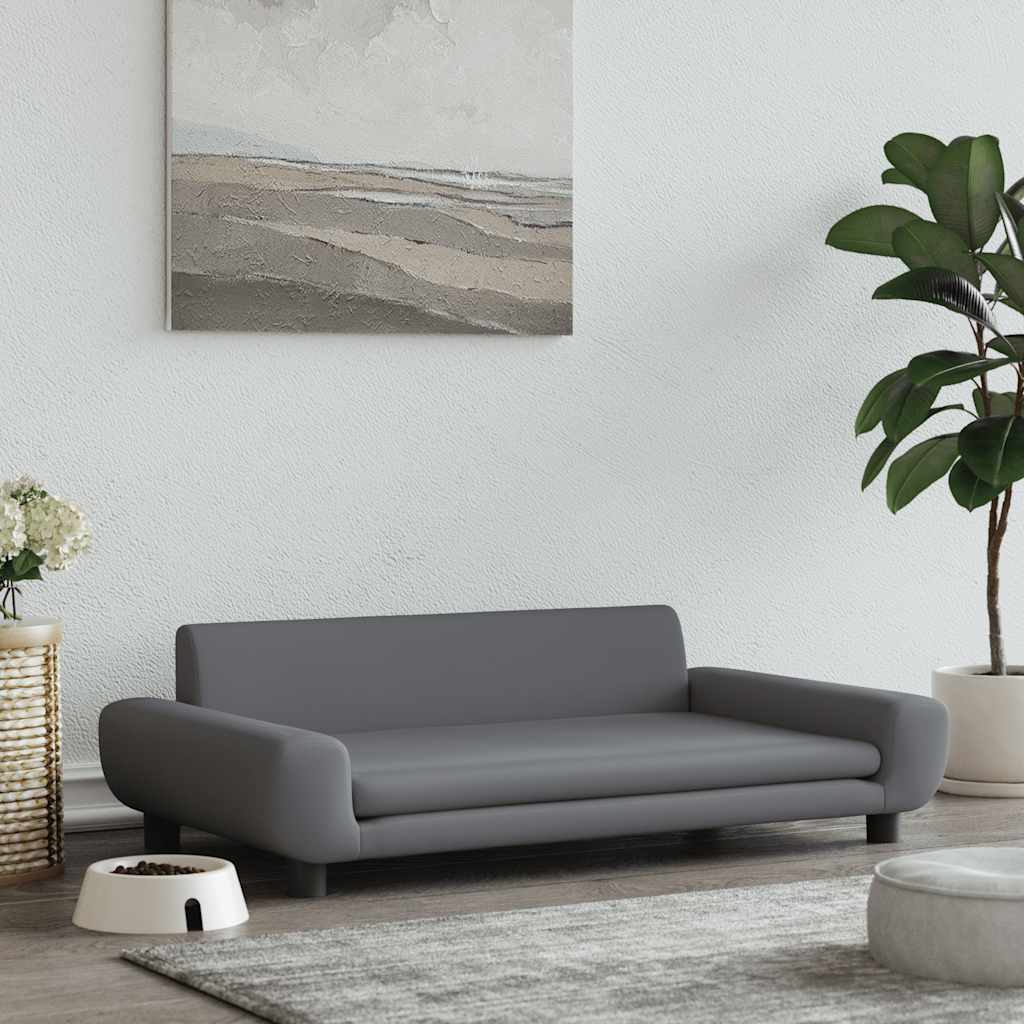 Hundebett Blau 100x54x33 cm Samt