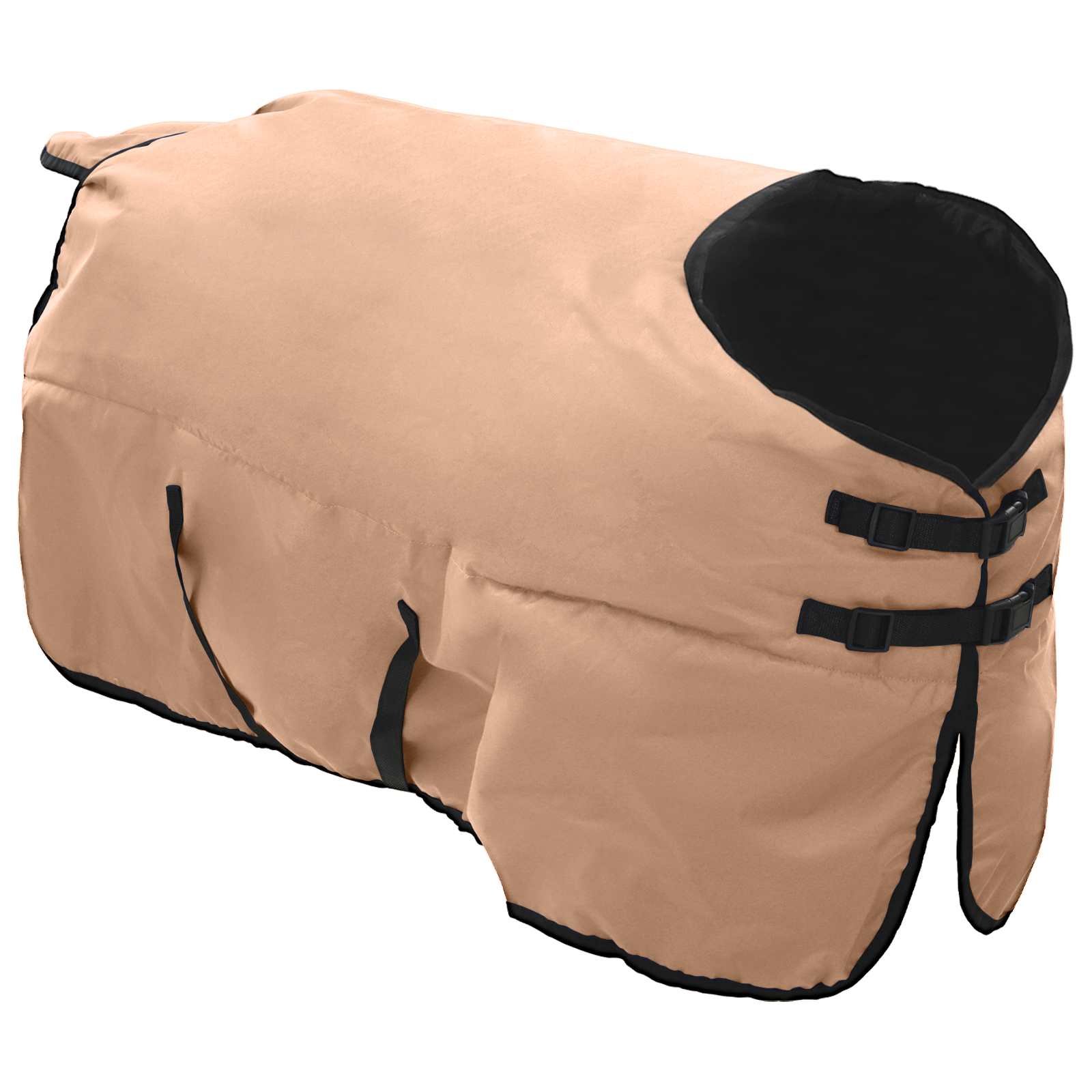 Pferdedecke Dunkelgrün und Schwarz 75 cm Polyester
