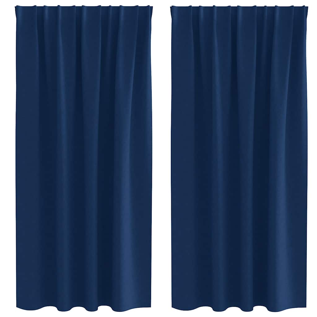 Verdunkelungs-Vorhänge mit Ringen 2 pcs Beige 140 x 140 cm