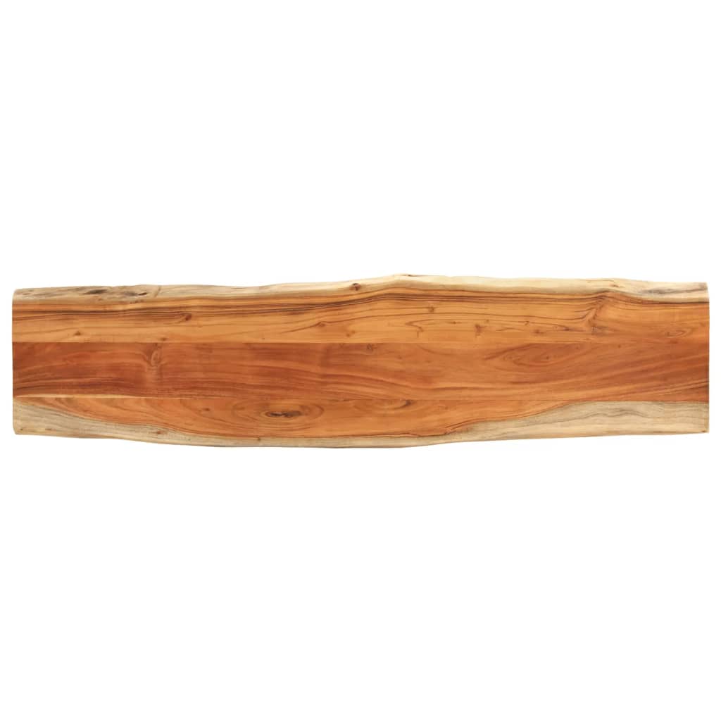 Tischplatte 40x40x2,5 cm Rechteckig Massivholz Akazie Baumkante