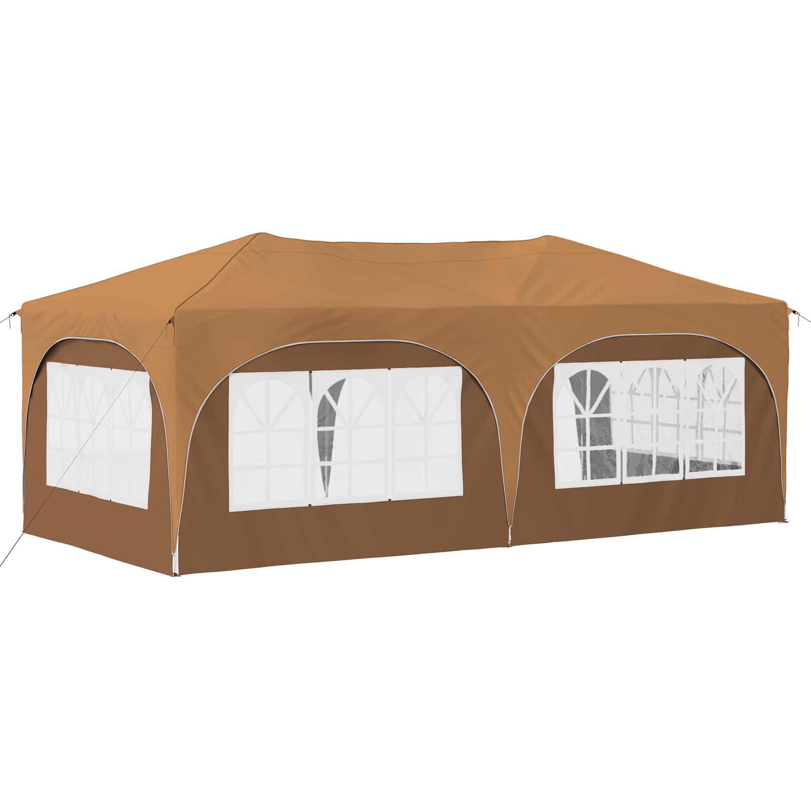 Pop-up Partyzelt 575 x 288 x 245 cm Creme Oxford-Stoff