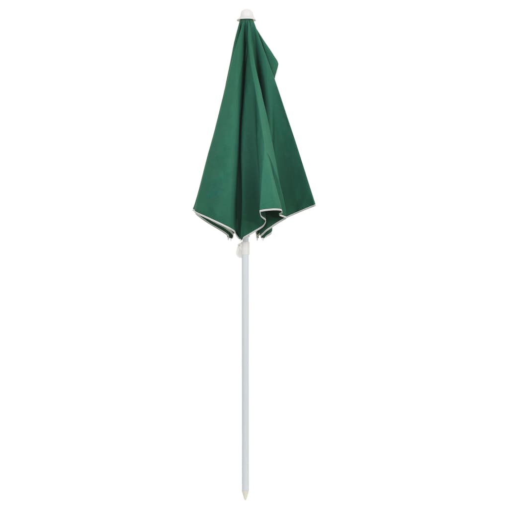 Halb-Sonnenschirm mit Mast 180x90 cm Anthrazit