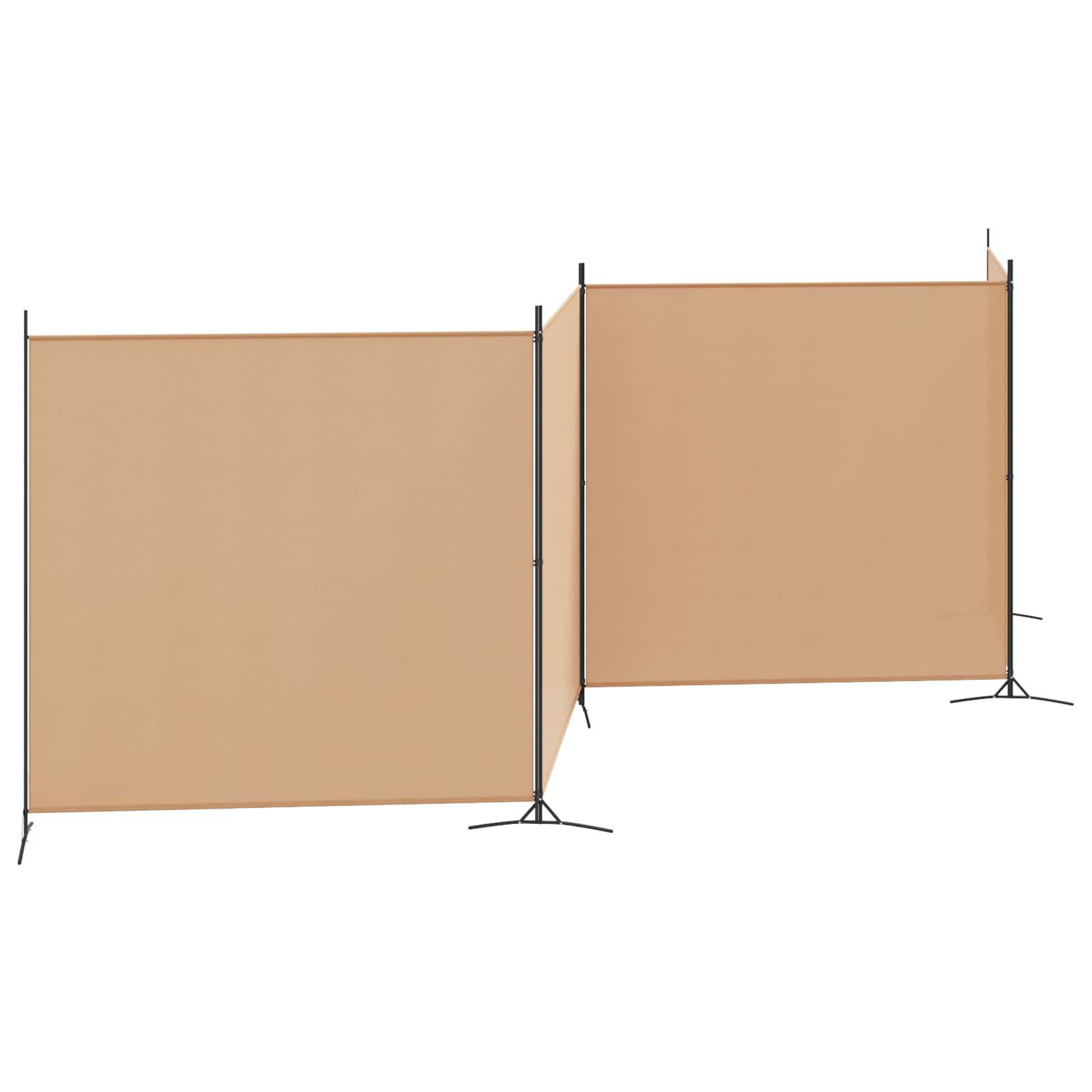 Einzel Panel Raumteiler Beige 175 x 180 cm Stoff
