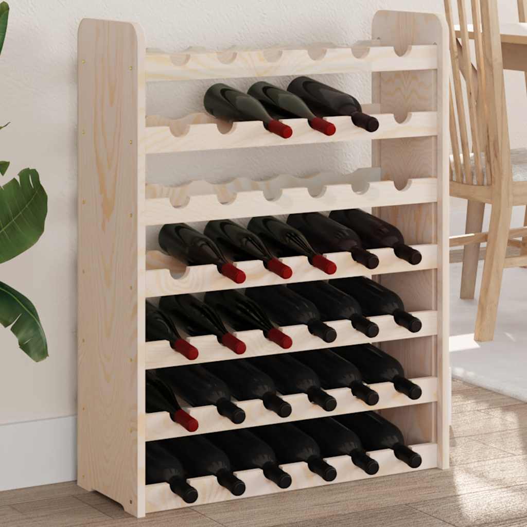 Weinregal 33x25x37 cm Massivholz Kiefer