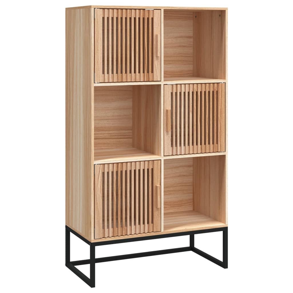 Highboard Weiß 70x35x125 cm Holzwerkstoff