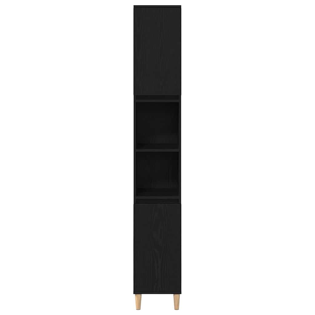 Badschrank Weiß 30x30x190 cm Holzwerkstoff