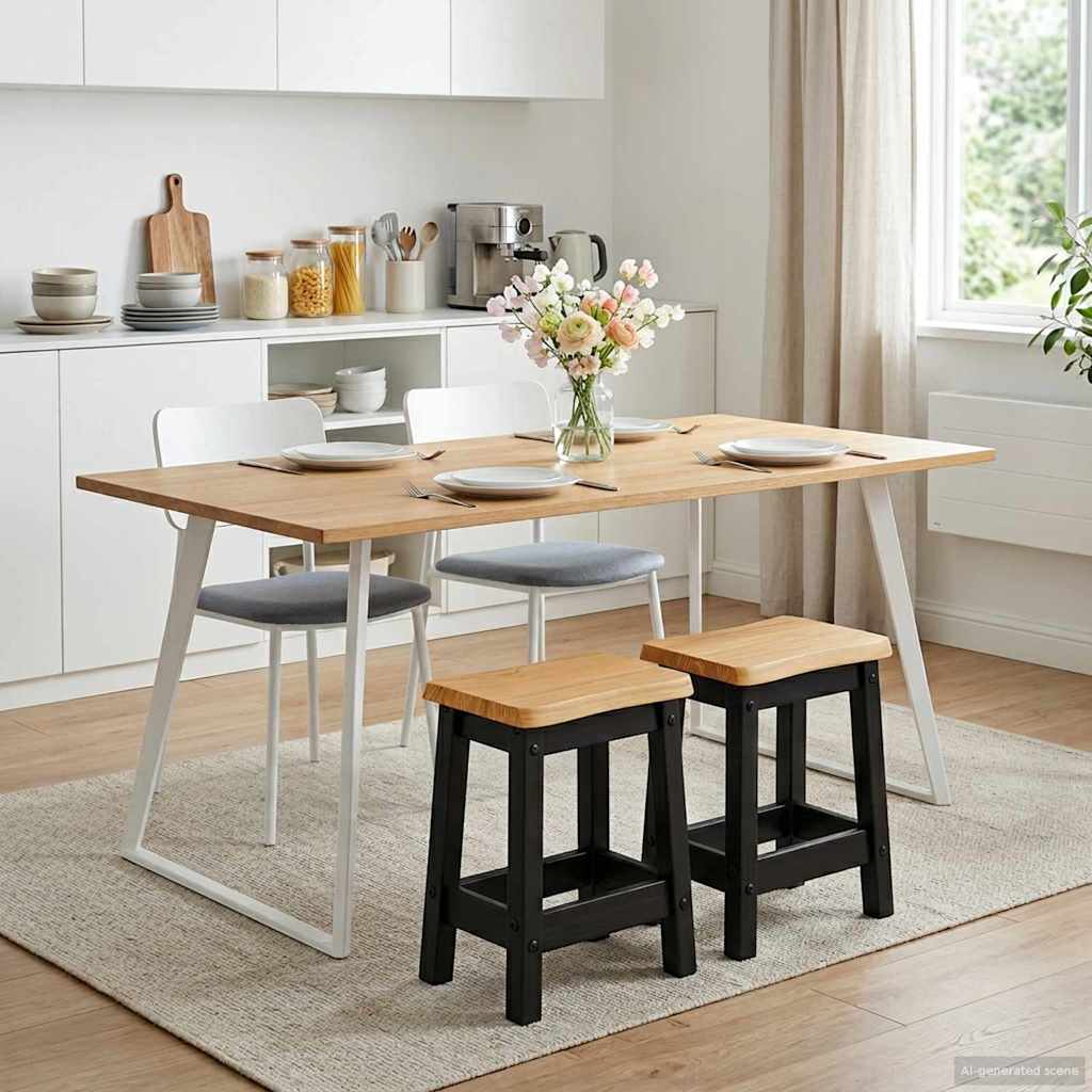 Barhocker EKAI 2 pcs Schwarz 40 x 29 x 45,5 cm