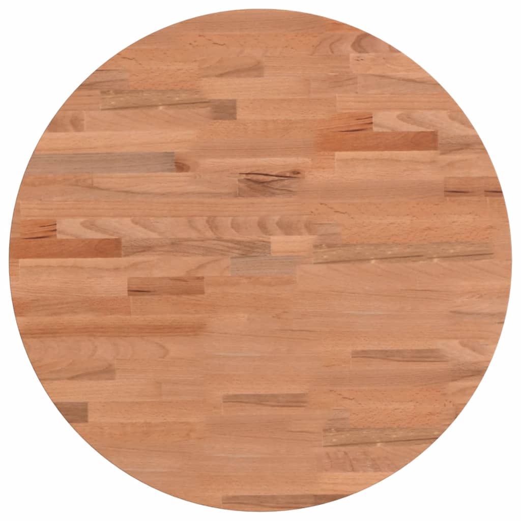 Tischplatte Ø30x1,5 cm Rund Massivholz Buche