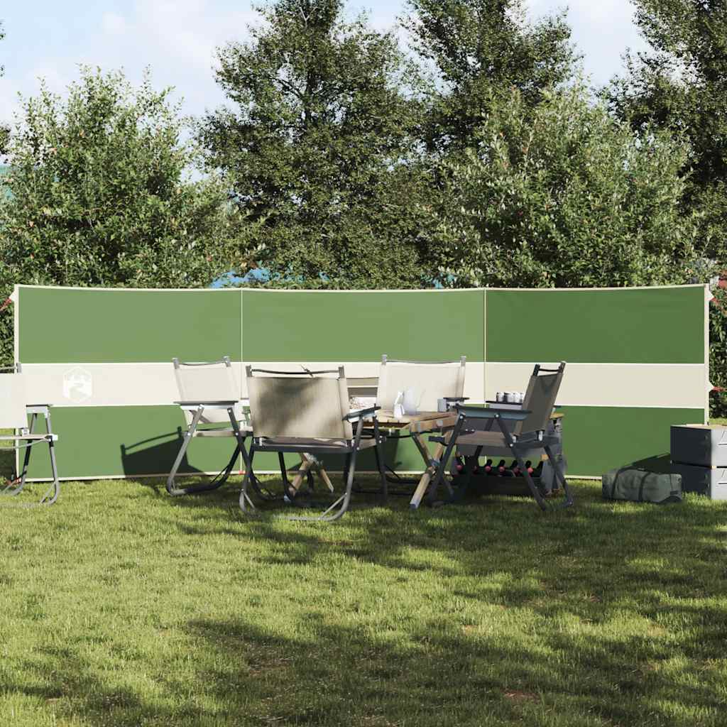 Camping-Windschutz Grün 344x120 cm Wasserdicht
