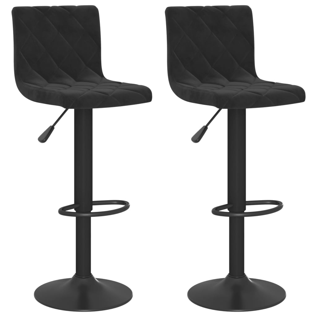Barhocker 2 Stk. Creme Samt