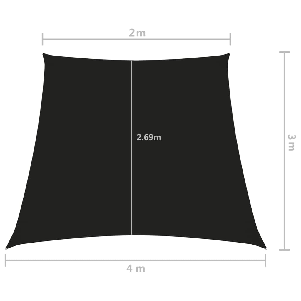 Sonnensegel Oxford-Gewebe Trapezförmig 2/4x3 m Beige
