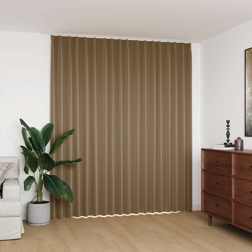 Verdunkelungsvorhang mit Haken Schwarz 290 x 245 cm