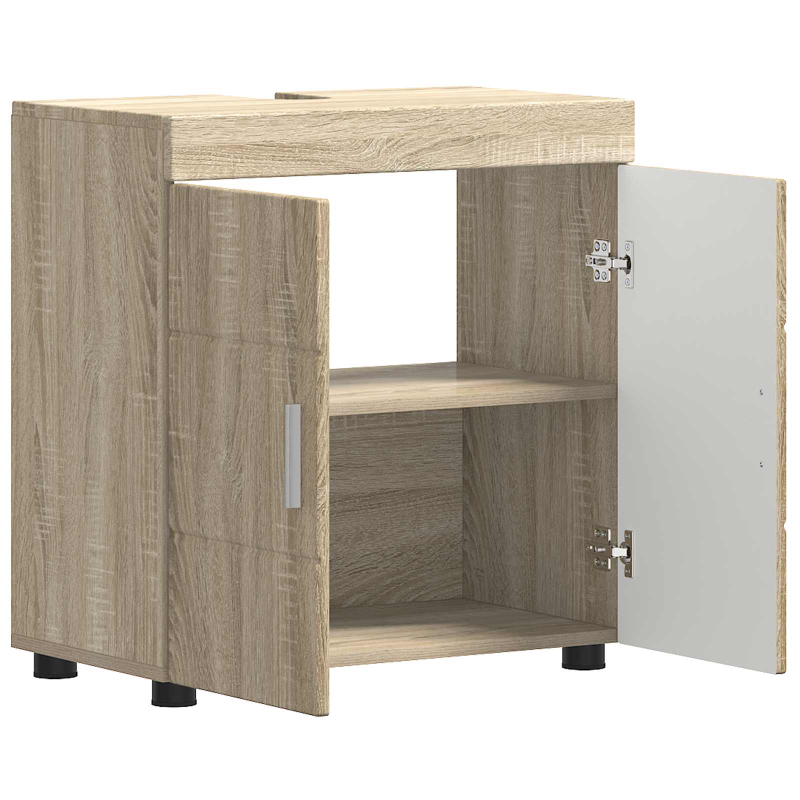 Badezimmermöbel-Set TULUM 2 pcs Weiß 60 x 34 x 63 cm