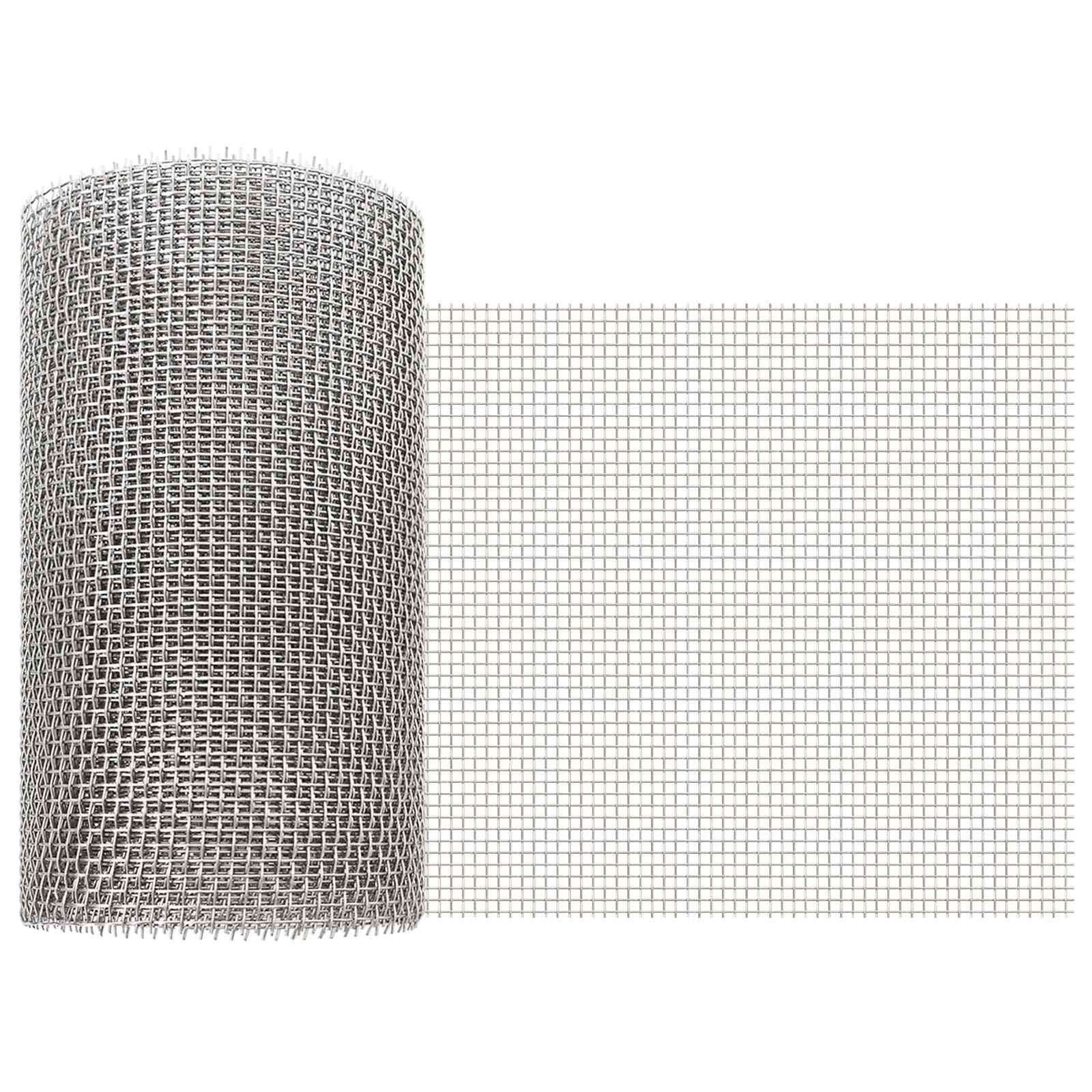 Mesh Bildschirm 20 x 500 cm 20 Mesh Edelstahl 201 Silber